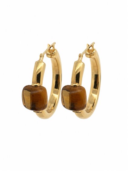 Orecchini Cianfrone Gioielli Donna in Oro Topazio OROR-108-198 - OROR-108-198
